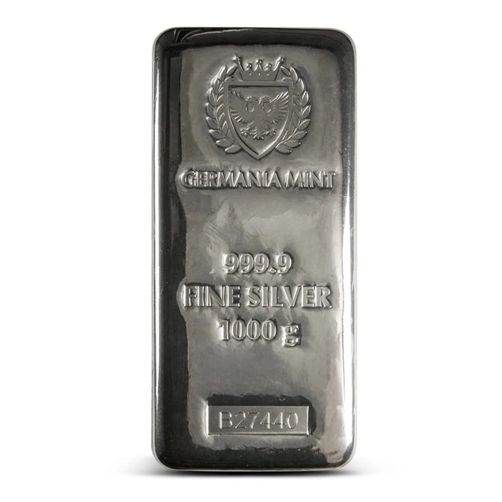1 Kilo Germania Mint Cast Silver Bar