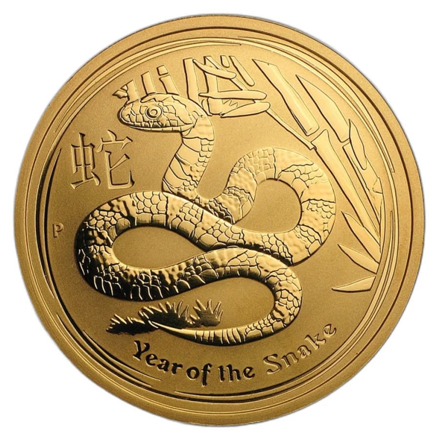 1 oz Lunar III Year of the Snake Gold Coin | 2013