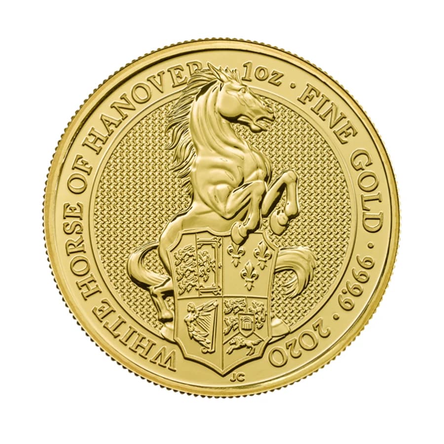 1 oz Queen’s Beasts The White Horse of Hanover Gold Coin | 2020