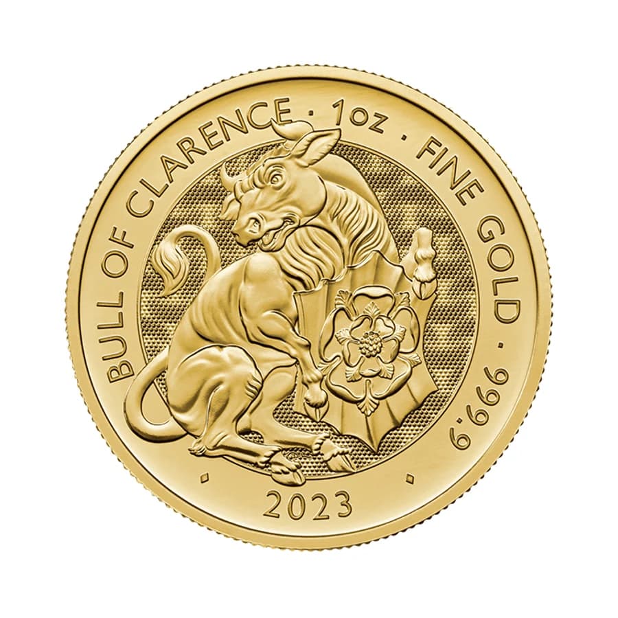 1 oz Tudor Beasts Bull of Clarence Gold Coin | 2023