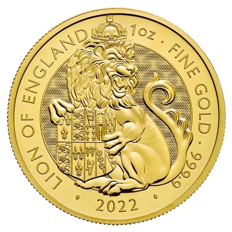 1 oz Tudor Beasts The Lion of England Gold Coin | 2022