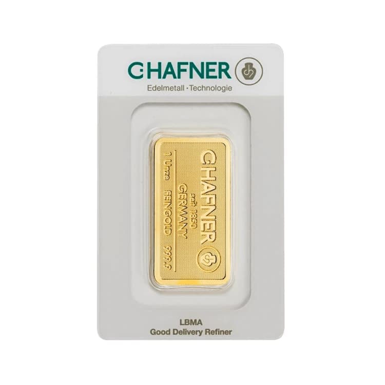 1 oz C. Hafner Gold Bar