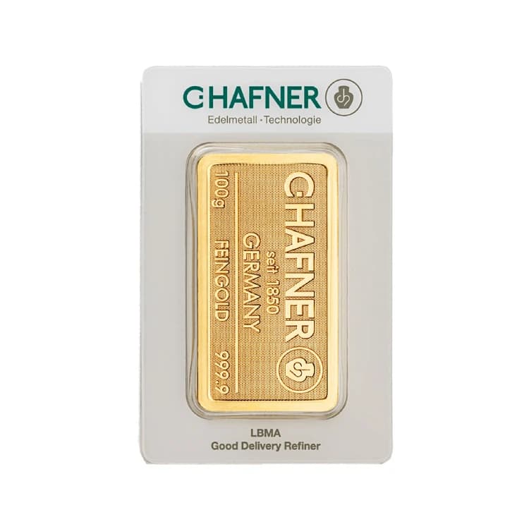 100g C. Hafner Gold Bar